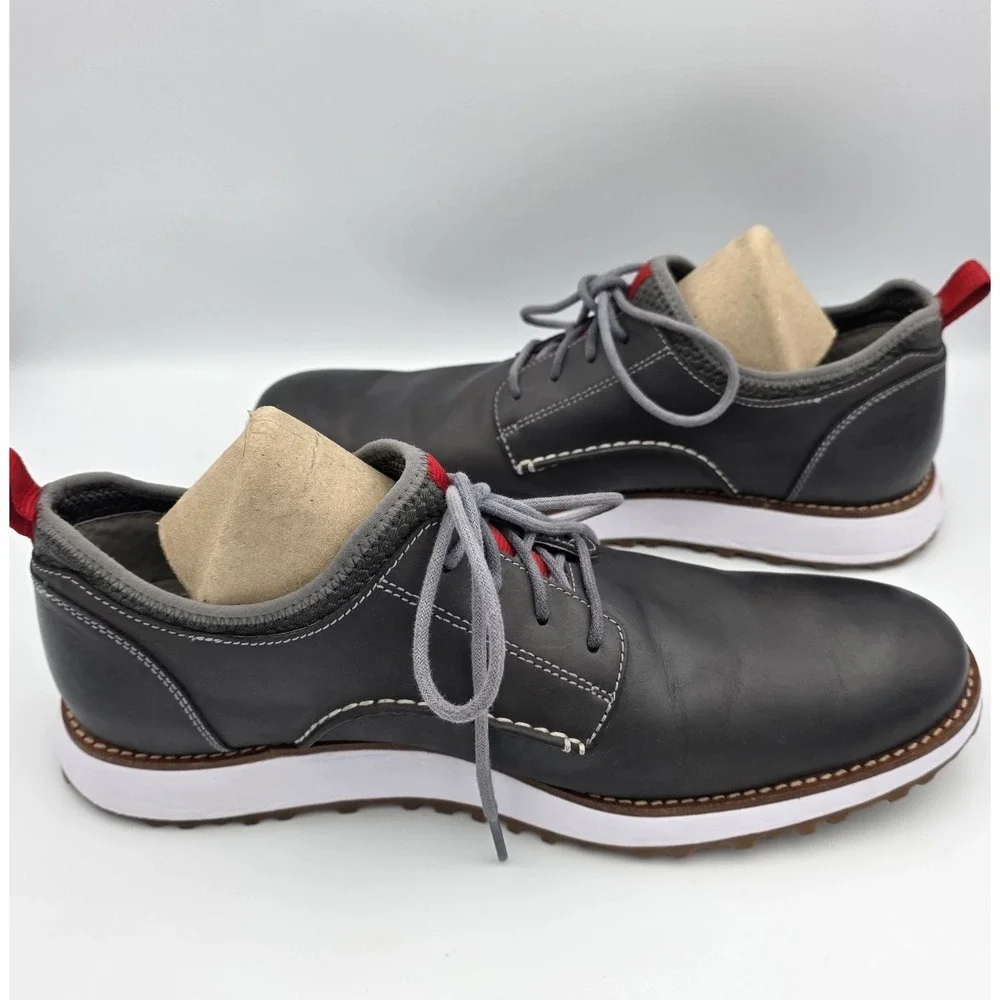 Sperry Gold Cup ASV Mens Gray Leather Oxford Sneakers STS14794 Size 10.5 M